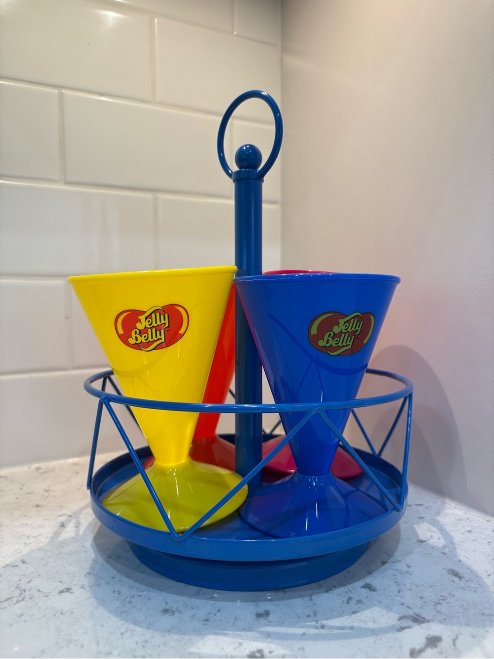 Jelly Belly Serveware Carousel  with Colorful Cups